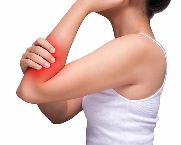 complex-regional-pain-syndrome-shoreside-interventional-pain-sarasota-florida Woman holding arm showing complex regional pain syndrome and treatment at NWA Interventional Pain in Rogers, AR.